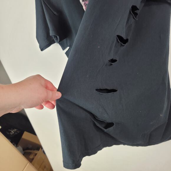 Boyz N The Hood Ice Cube Shirt Bleach Splattered Distressed 90s Rap Tshirt Sz 2X - Picture 7 of 11